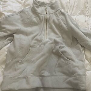 Lululemon Cream Fleece Gold Zipper XL/XXL